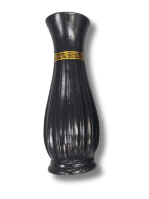 Athena Black & Gold Ceramic Vase