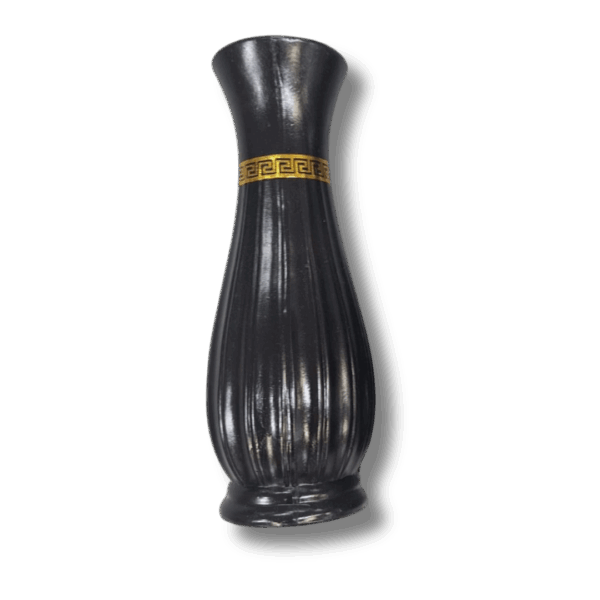 Athena Black & Gold Ceramic Vase
